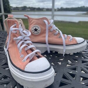 CONVERSE CHUCK TAYLOR ALL STAR HI SUNBLUSH Coral/Peach UNISEX SHOES Size 6